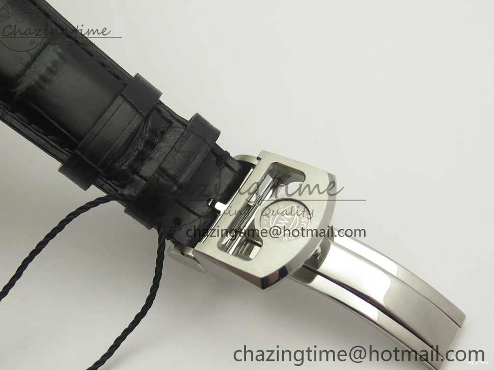 MIROTIME 0516 Efficient Portuguese Tourbillon IW5463 SS ZF Best Edition White Dial on Black Leather Strap 7170